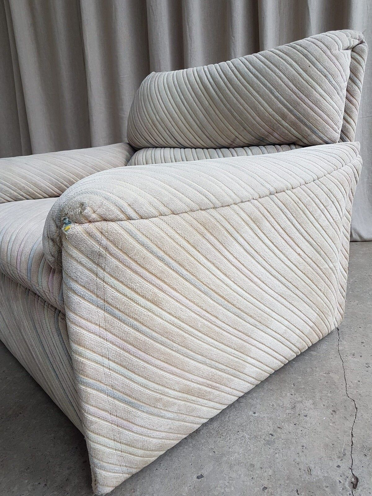photo for sale Vtg Mid Century Italian Armchair Lounge Chair By Alberto Rosselli Saporiti Rc75