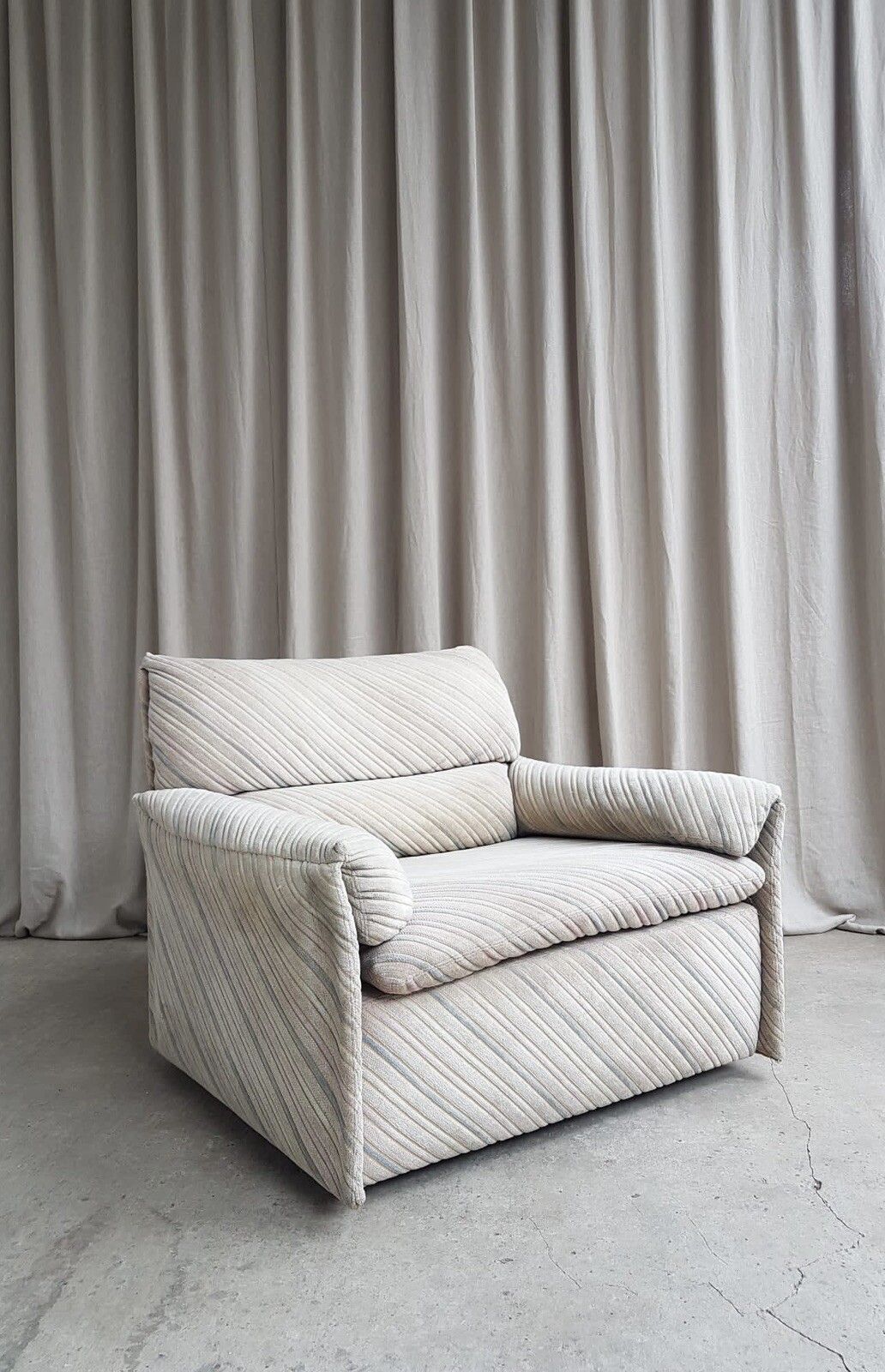 photo vinterior Vtg Mid Century Italian Armchair Lounge Chair By Alberto Rosselli Saporiti Rc75