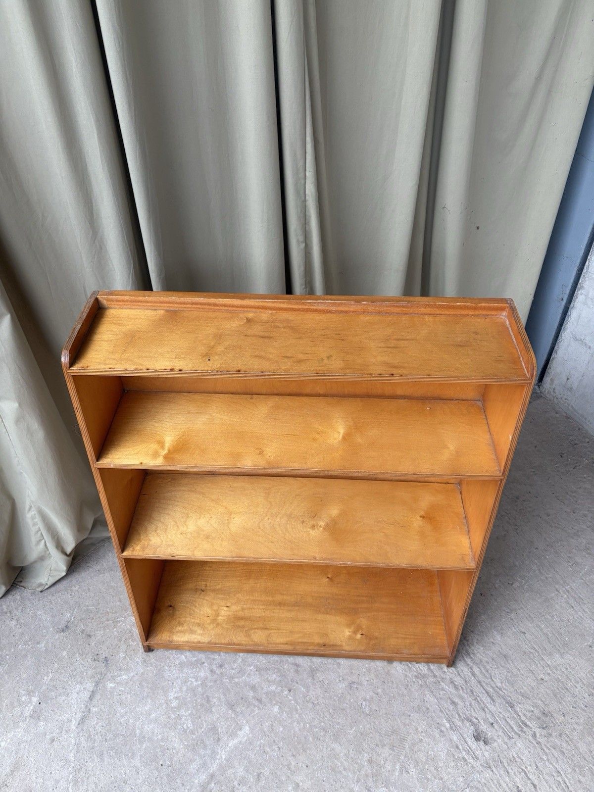 Vtg Late Mid Century Freestanding Bookcase  Scandi Danish Retro R1131 photo vintage