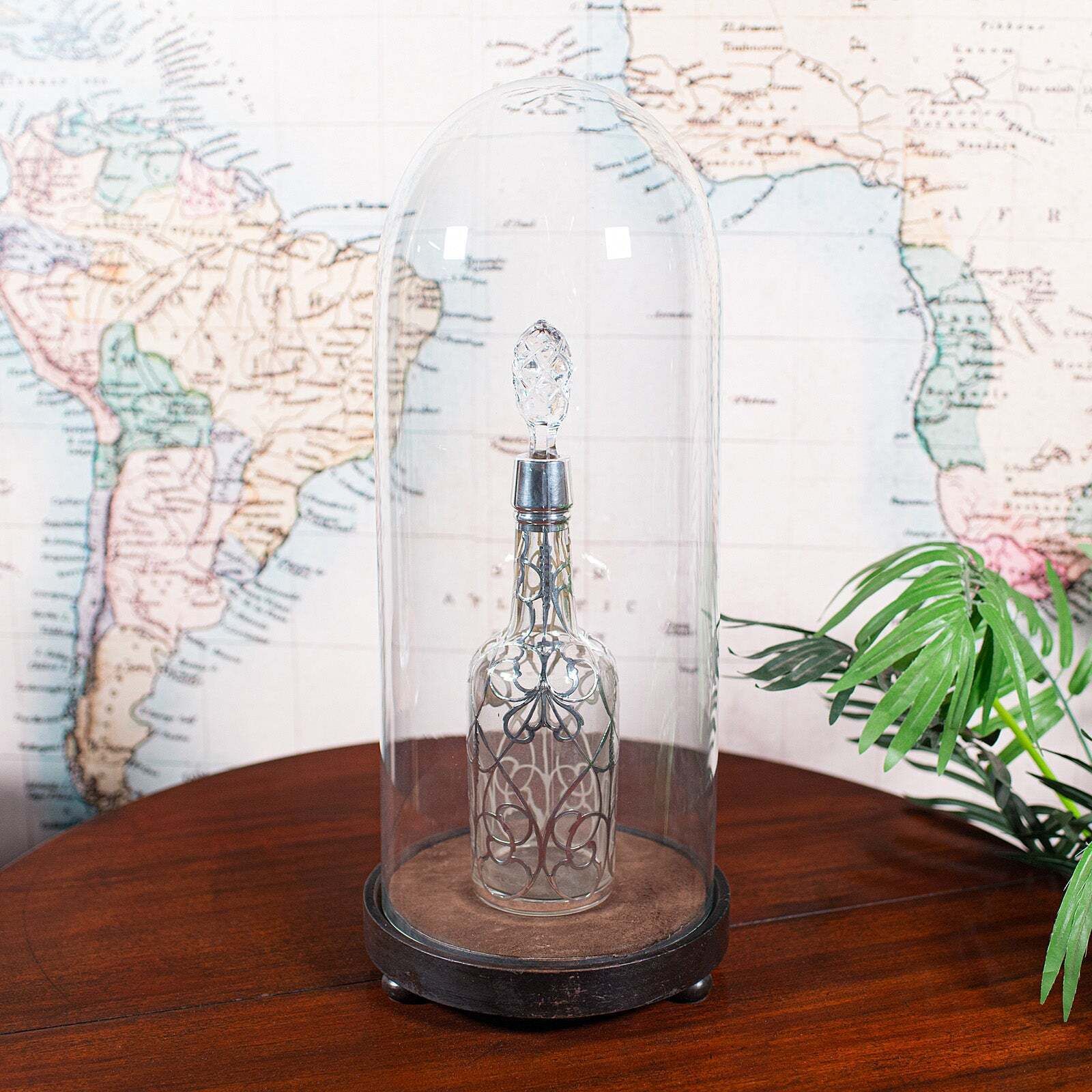 Tall Antique Victorian Taxidermy Dome, English, Glass Collector's Showcase, 1900 photo for sale