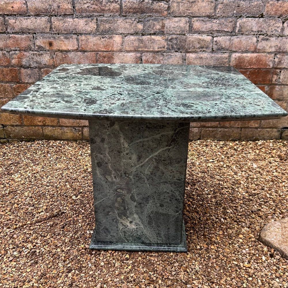 Italian Verde Alpi Marble Occasional Table, 1970s