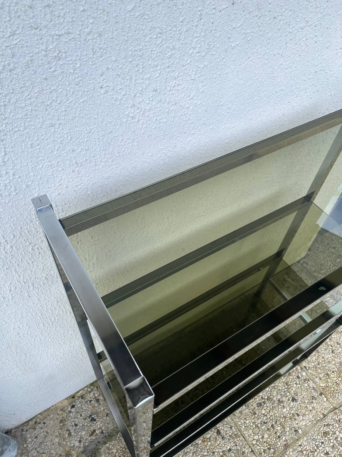 Chrome Shelf With Smoked Glass photo buy