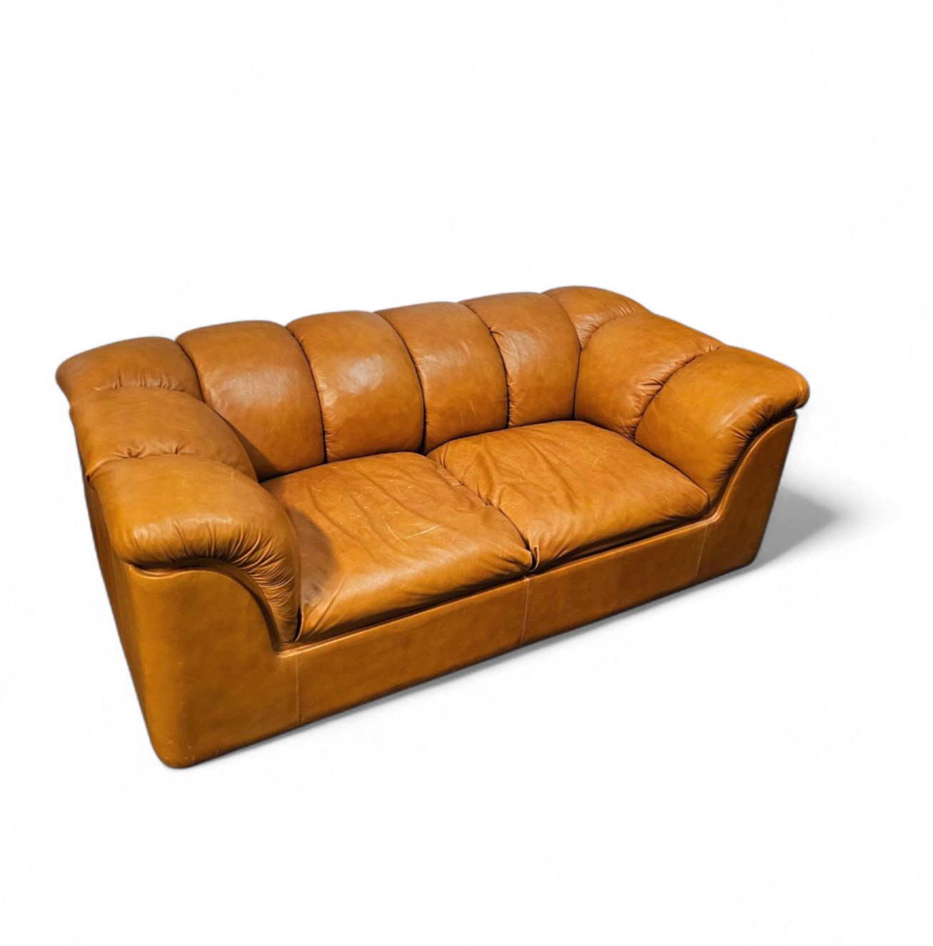 photo furniture Rare Two Seater Sofa Poltrona Frau / Italian Design By Franco Bresciani / Model Cocker / 1970s /