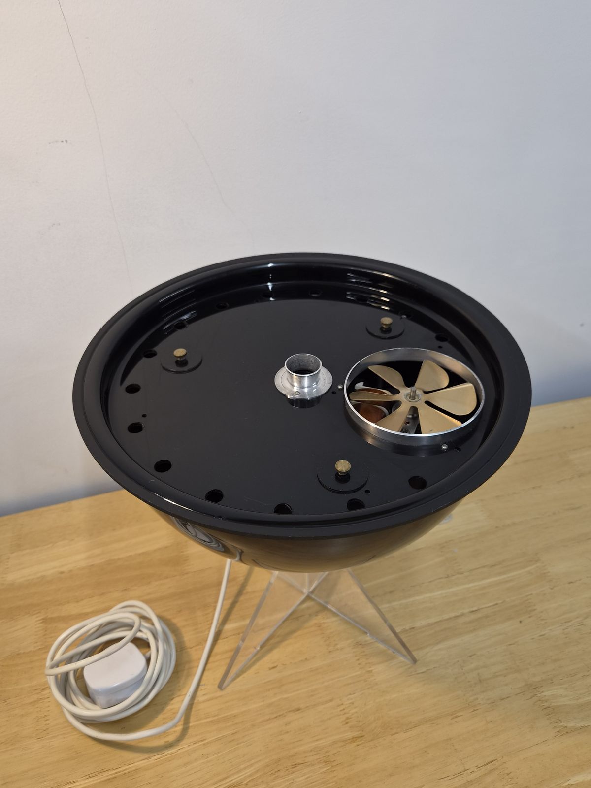 Lighting Mid Century Crestworth Galaxy Fibre Optic Lamp 1970s Original Box And Stand photo