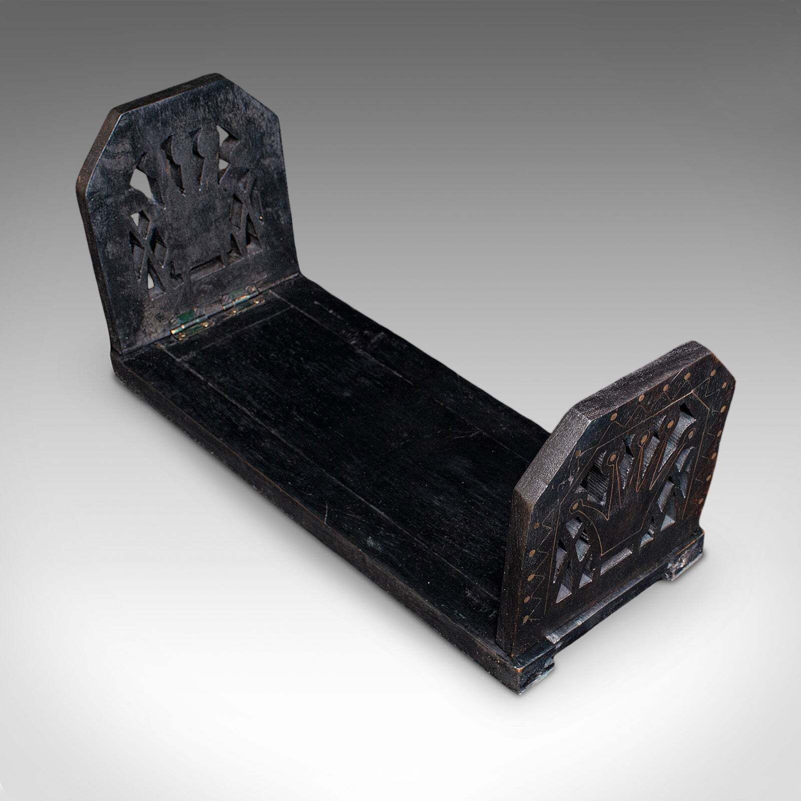 Antique Extending Book Slide, English, Ebonised, Novel Rest, Victorian, C.1870 photo vintage