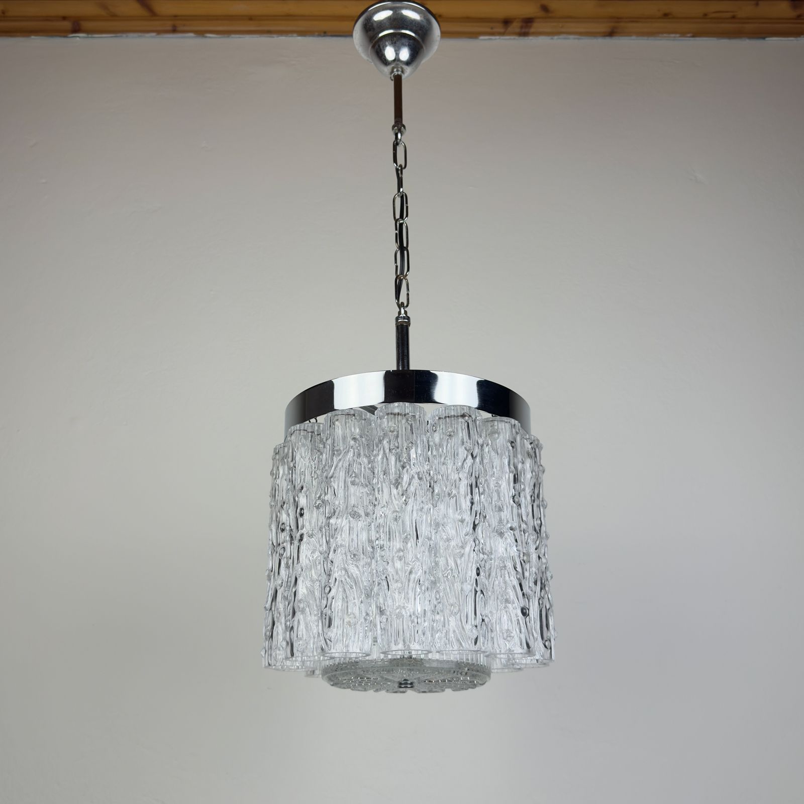 photo vintage Vintage Murano Glass Chandelier Tronchi By Toni Zuccheri For Venini, Italy 1960s