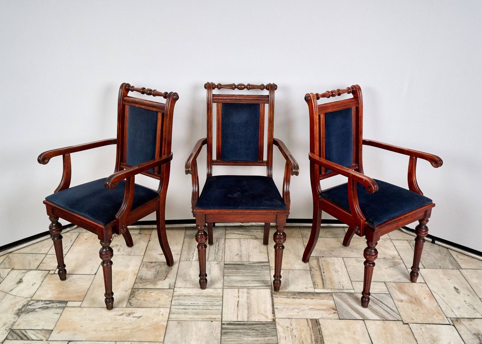 Set Of 7 Eclectic Style Chairs Fameg Radomsko, 1970s/80s photo Furniture