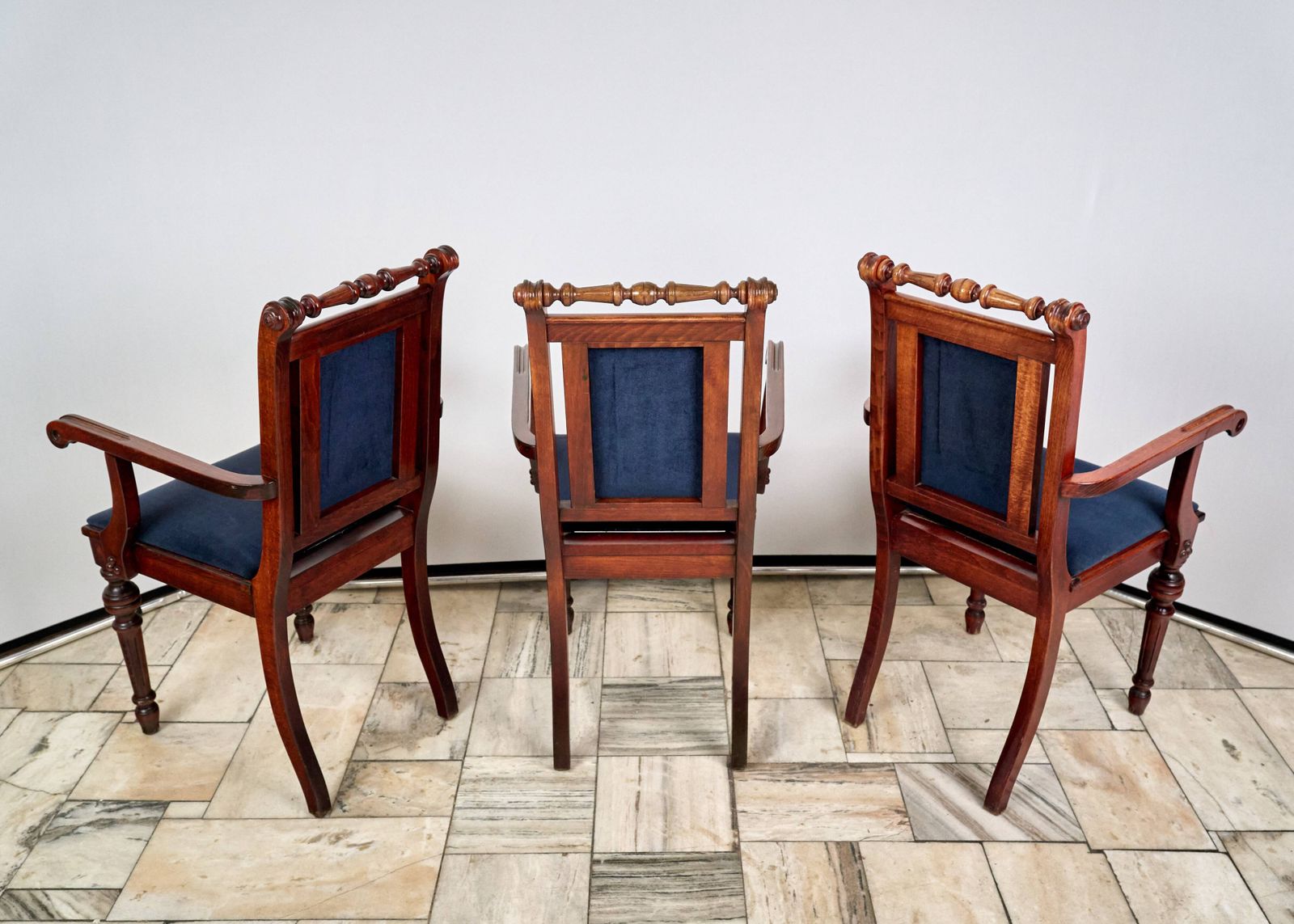 Set Of 7 Eclectic Style Chairs Fameg Radomsko, 1970s/80s photo 1641.0