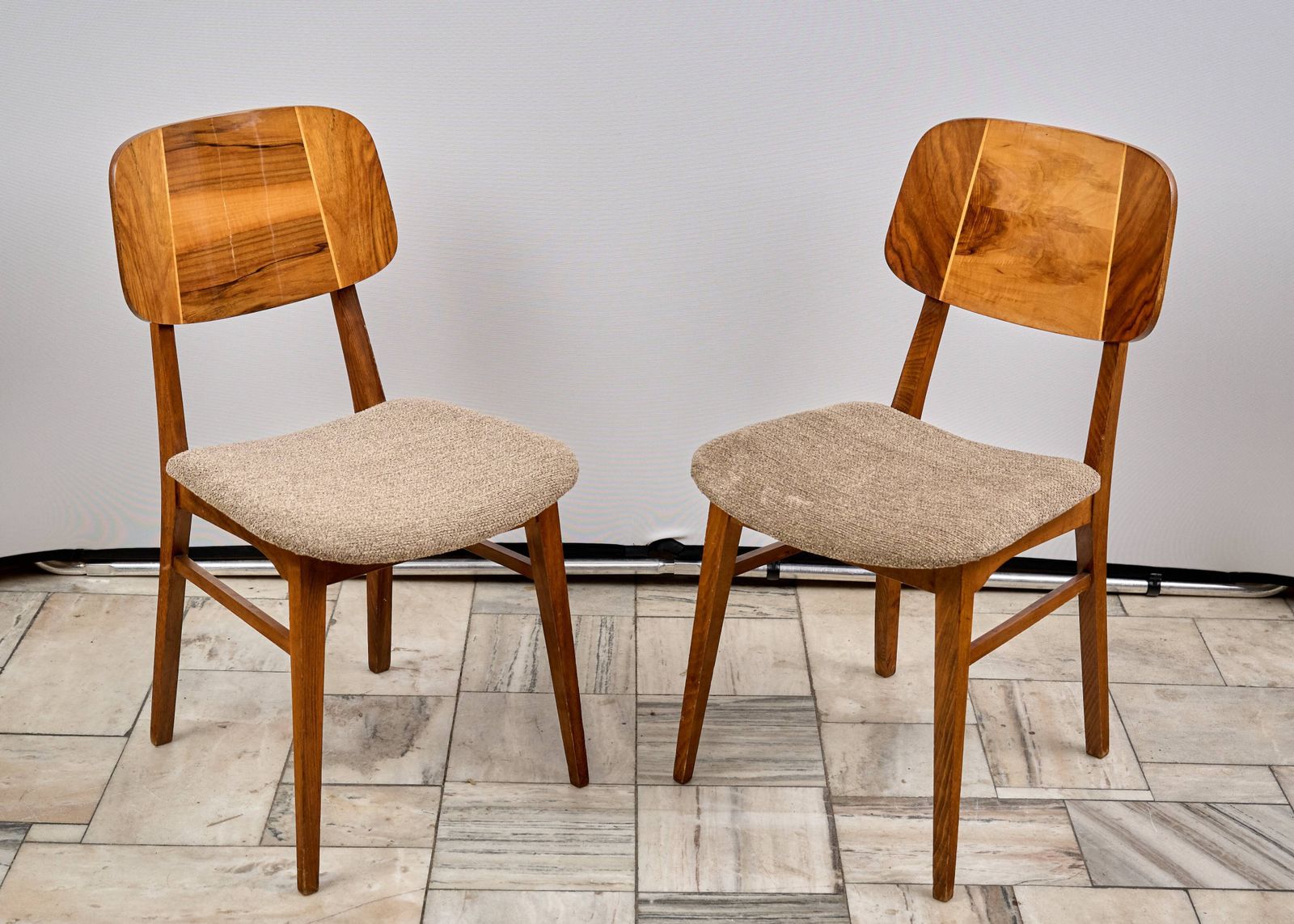 Set Of Two Vintage Bilea Chairs, 1970s, Romania photo for sale