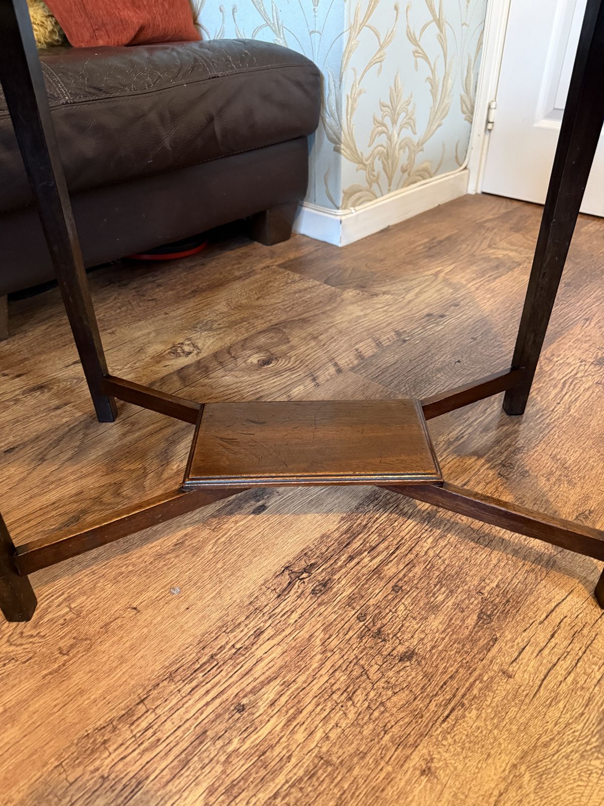 Antique Mahogany Side Table – Original Factory Stamped (2302) photo 180.0