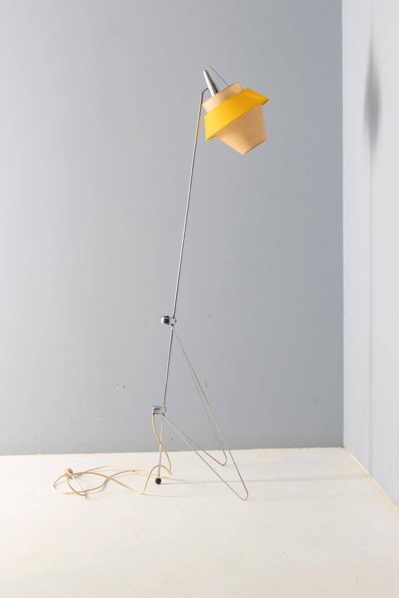 Floor Lamp, Josef Hůrka, 1950s–1960s, Czechoslovakia photo vinterior