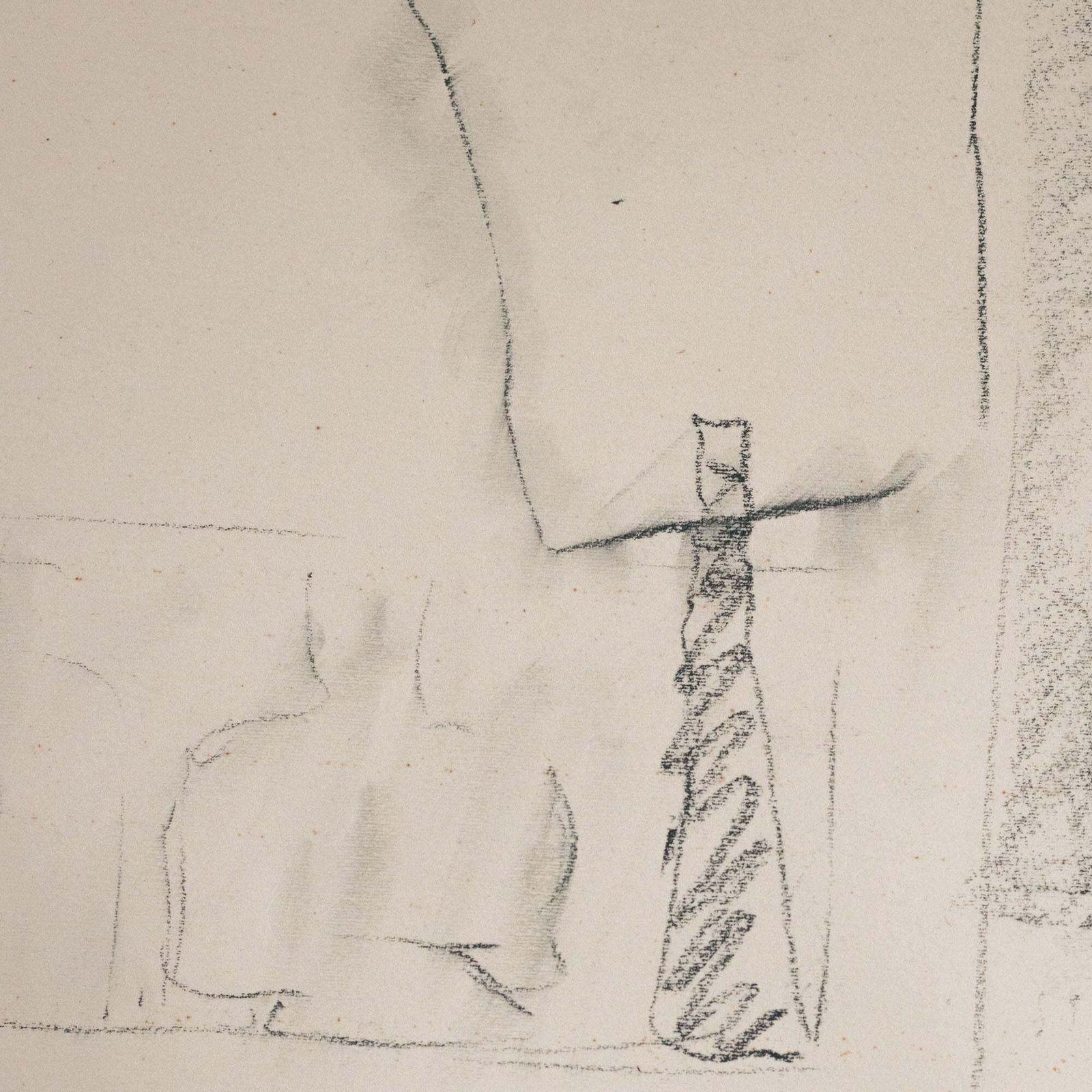 Portreitstudie – Onbekende Kunstenaar, 1962 – Modernistische Schets photo Kunst