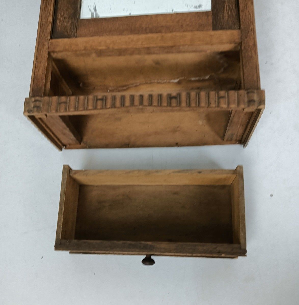 Art Deco Antique Medicine Apothecary Cabinet Bathroom Shaving Wall Hanging Bevel photo 157.0