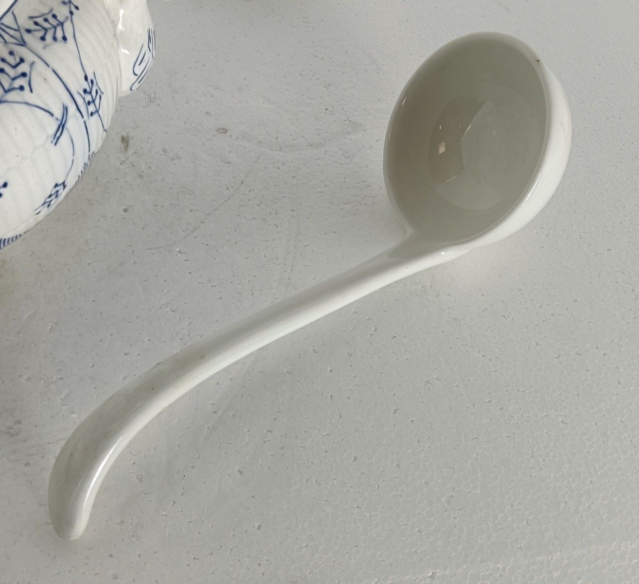 Antique Boch Maastricht Soup Tureen Dish With Ladle Marked Copenhagen Motive photo for sale