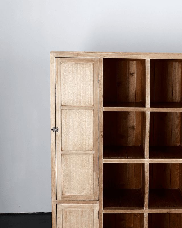 Xl Japanese Taisho Period Cedar Shelving Unit photo furniture