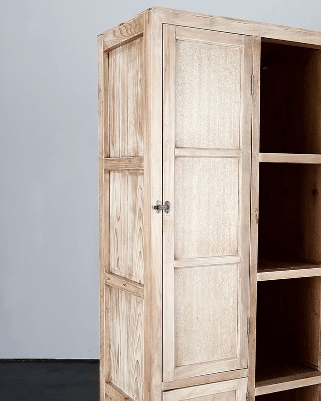 Xl Japanese Taisho Period Cedar Shelving Unit photo Furniture