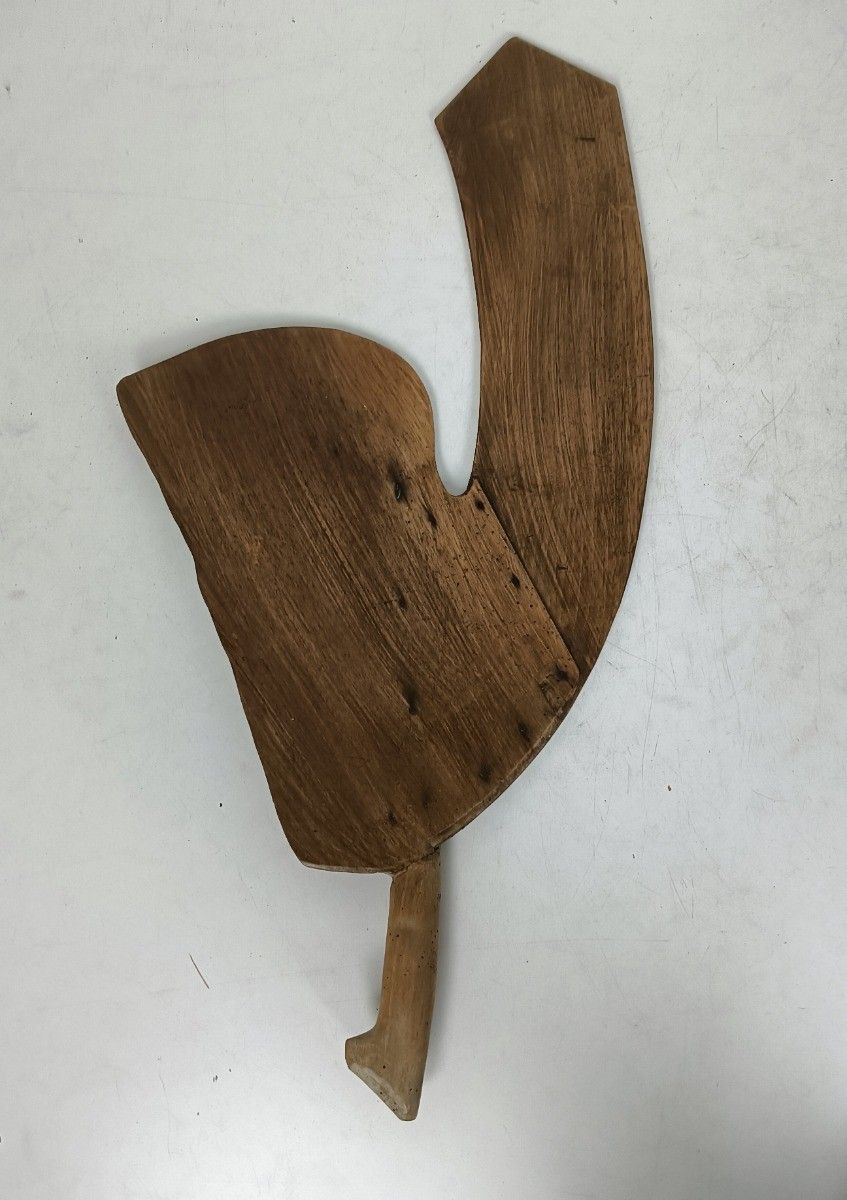 Couple Of Antique Scutching Scutch Flax Knives Extremely Rare Collector Wood Eca photo furniture