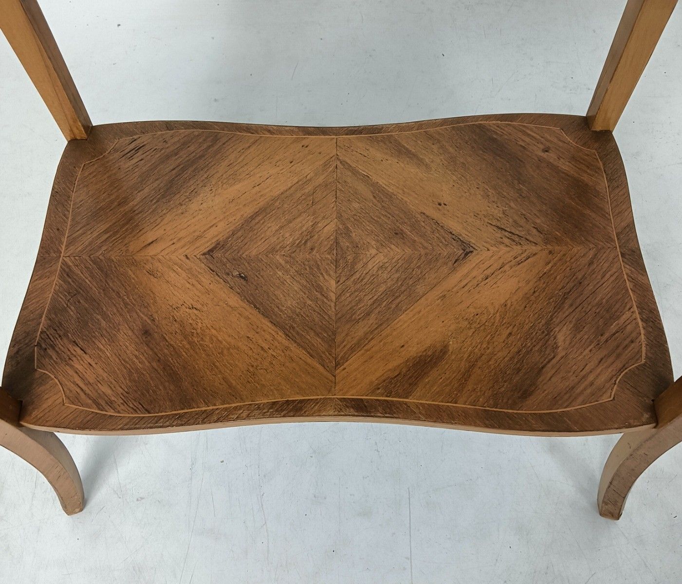 photo furniture Gorgeous Marquetry Inlay  Table Cabinet Wood Italian End Table  Vintage Hallway