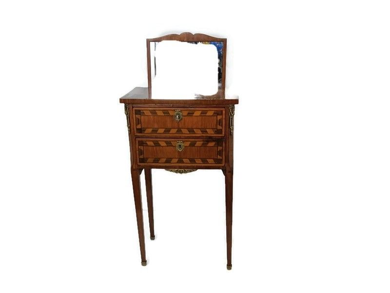 Gorgeous Cabinet Chest Of Drawers Hallway Table With Mirror Marquetry Inlay Wood