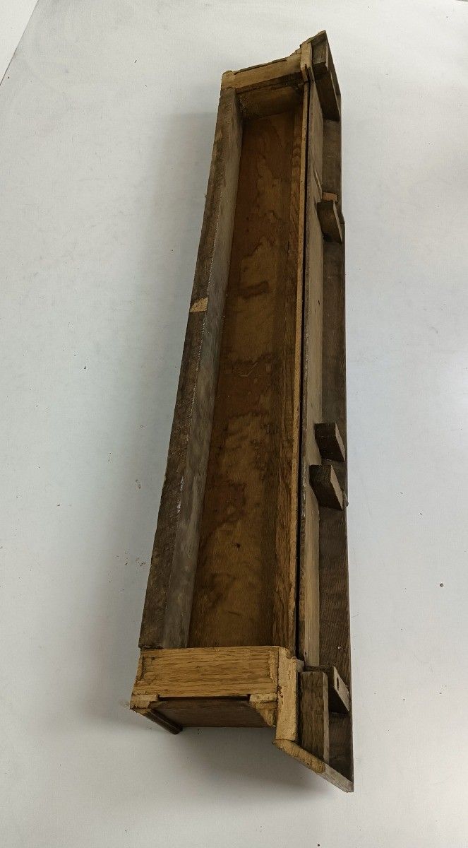 313.0 Heavy Large Antique Carved Wooden Pediment Over Door Trim Architectural Salvaged photo