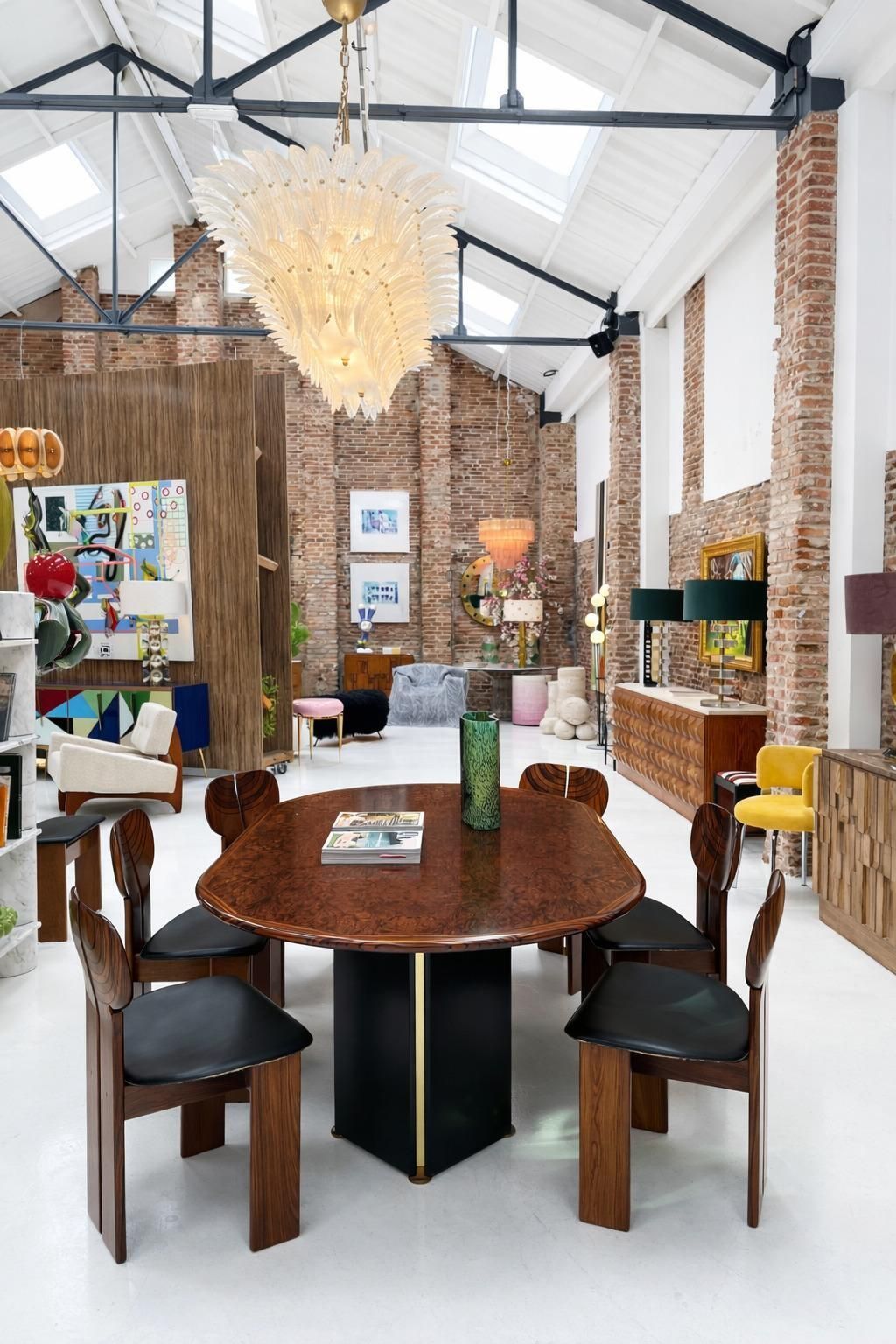 Furniture Mid Century Afra And Tobia Scarpa Mod Artona Wood Italian 1970s Diningroom Table photo
