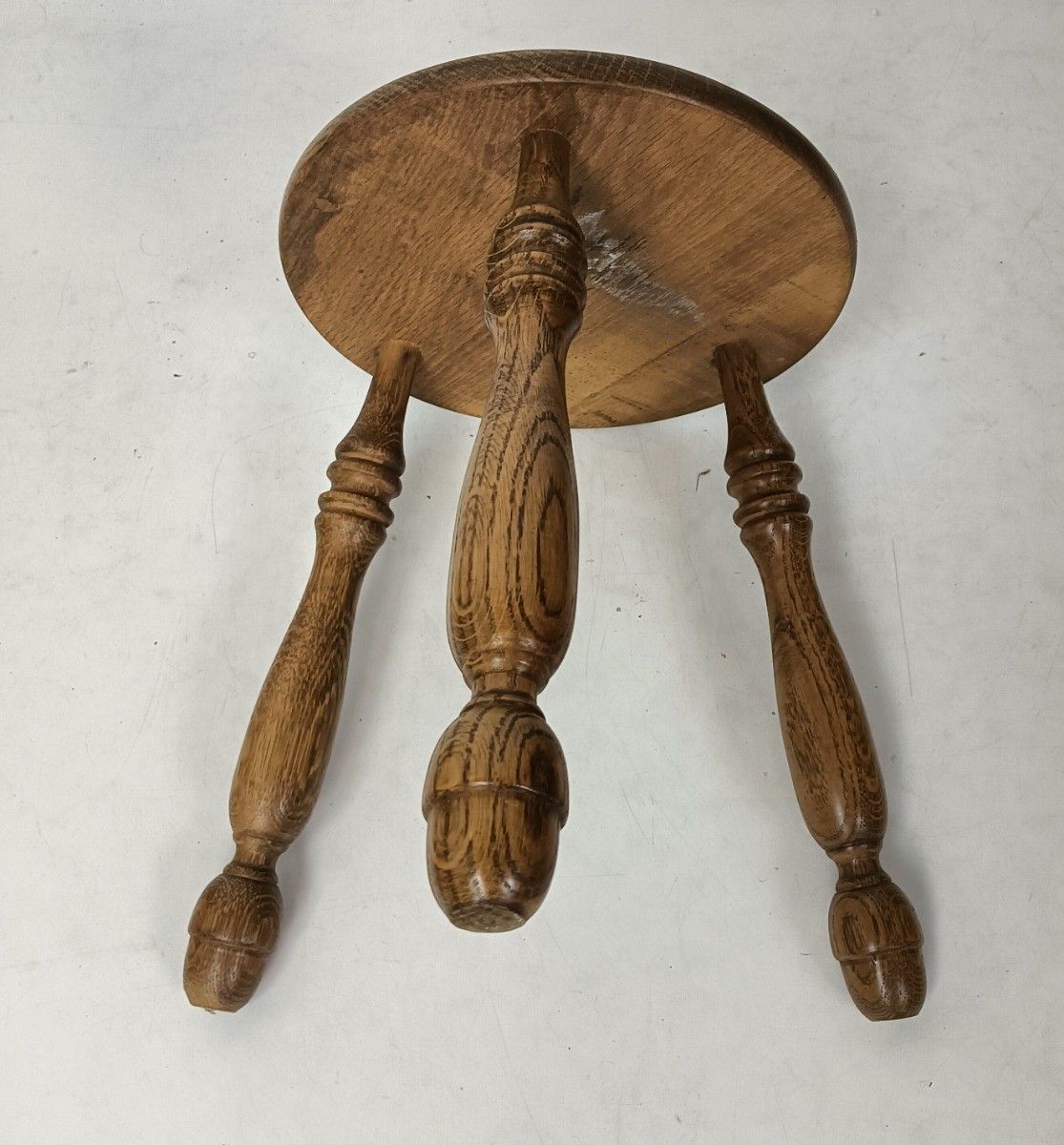 Pedestal Plant Stand Carved Wood Vintage Bonsai Side Table Barn Style Farmhouse photo 161.0