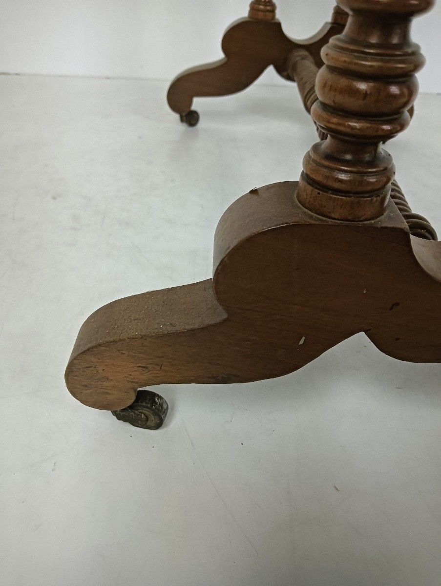Antique Art Deco Sewing Quilting Box Table Cabinet Desk On Wheels photo 487.0