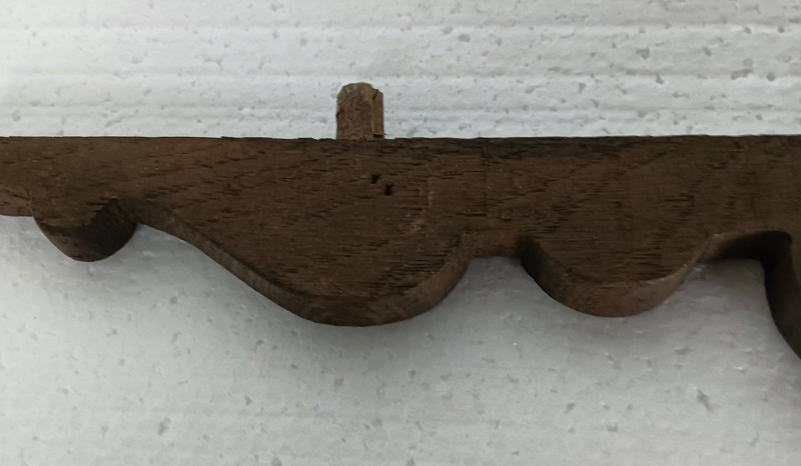 Small Antique Hand Carved Wooden Pediment Over Door Trim Reclaimed Architectural photo buy