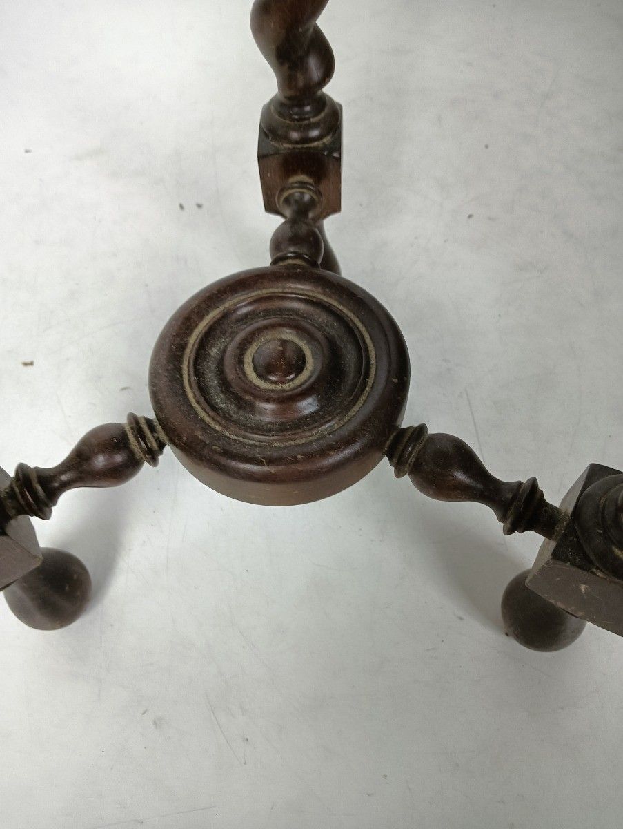 Barley Twist Wooden Side Wine Table Pedestal Plant Bonsai Stand Two Tier Barn St photo 313.0