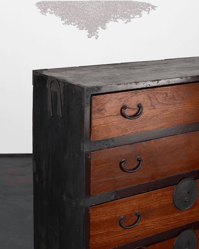 A Large Early 19th C. Late Edo Period Tansu Cabinet/Chest Of Drawers photo for sale