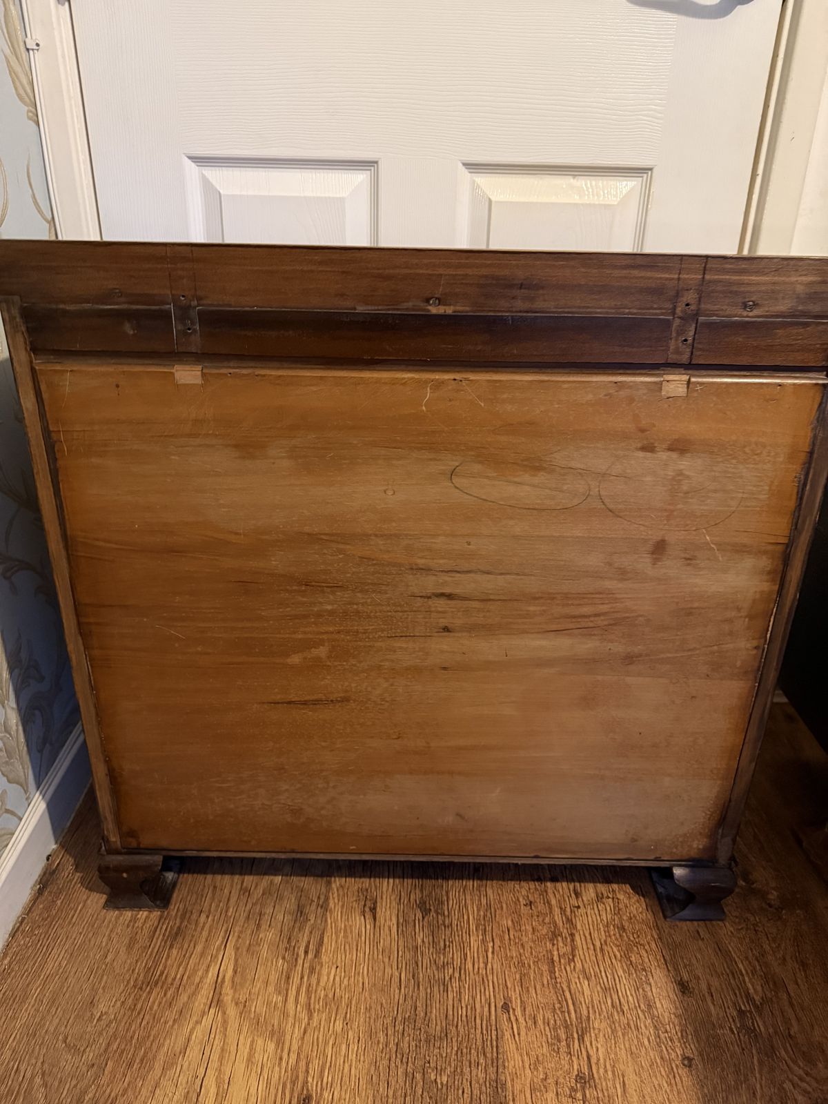 Antique Solid Pine Low Chest Of Drawers / Dresser Base C.1900 photo 350.0