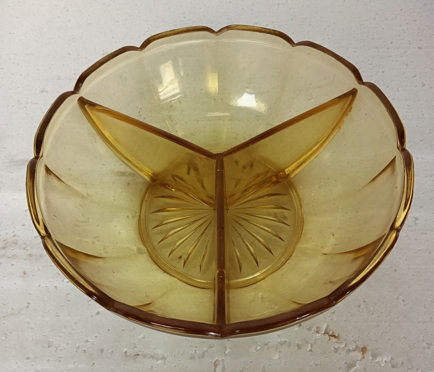 Antique Art Deco Amber Glass Dish, Bowl, Apetizer Dish, Bonbon Dish,  Luxval Val photo furniture