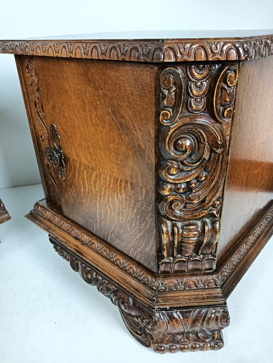 photo furniture Antique Art Deco Nightstands End Tables Dressers 20s 30s Vanity Cabinets  Wood P