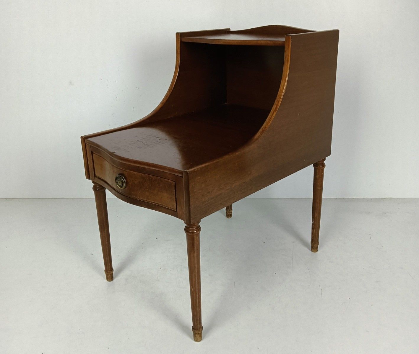 photo for sale Vintage Long Wooden Nightstand End Table Bedroom Cabinet Very Special