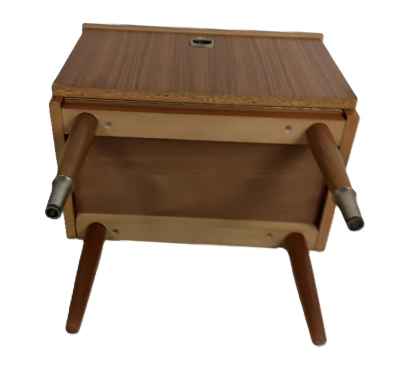 Vintage Teak Wood Nightstand End Table Bedroom Cabinet Denmark Scandinavian photo buy