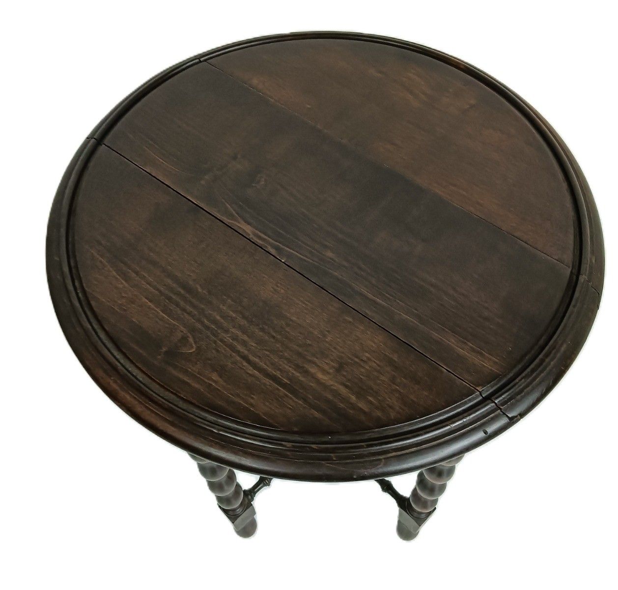 Practical Bobbin Legs  Wooden Side Occasional Wine Coffee Table Pedestal Foldabl photo 233.0