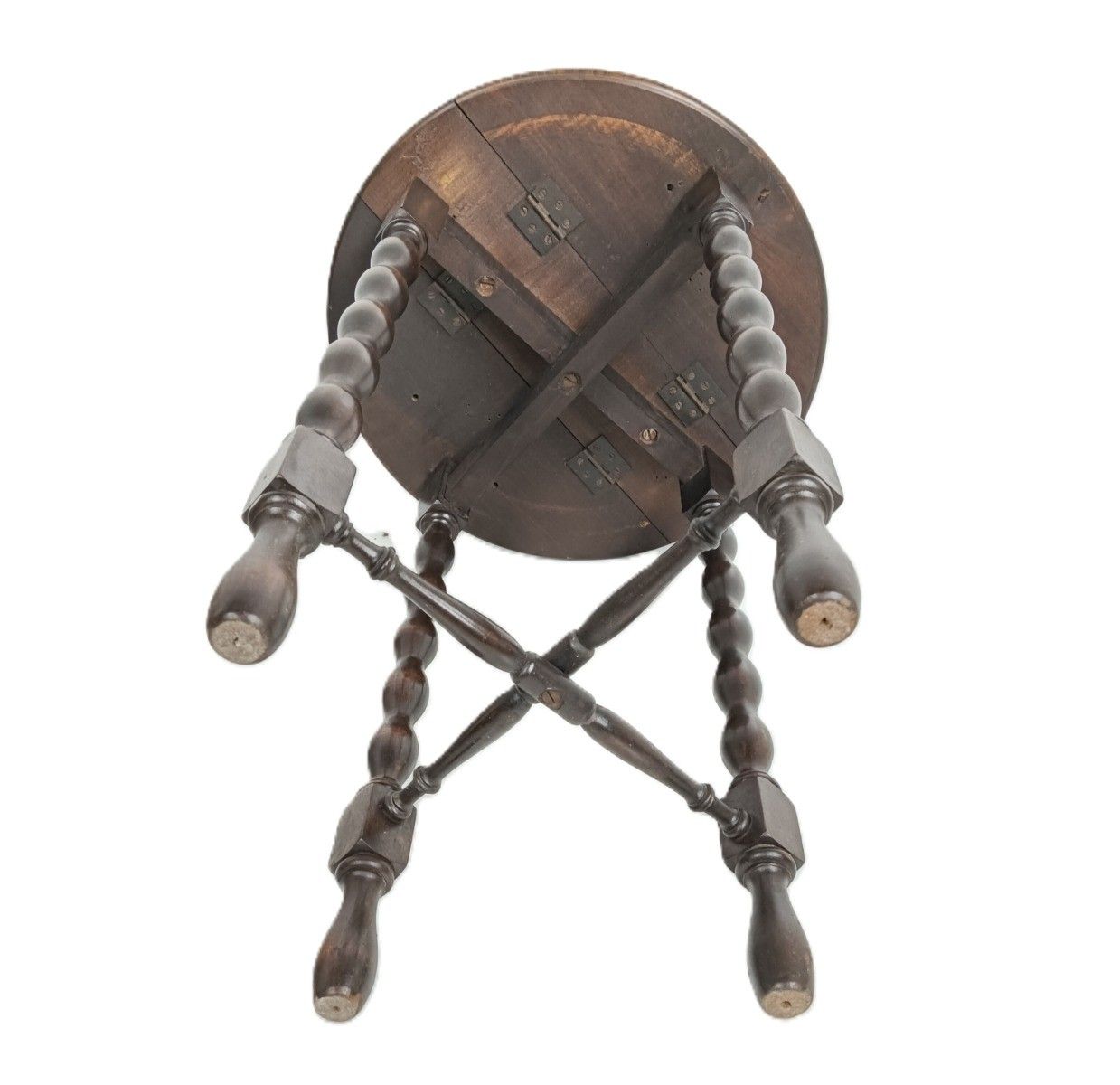 photo for sale Practical Bobbin Legs  Wooden Side Occasional Wine Coffee Table Pedestal Foldabl