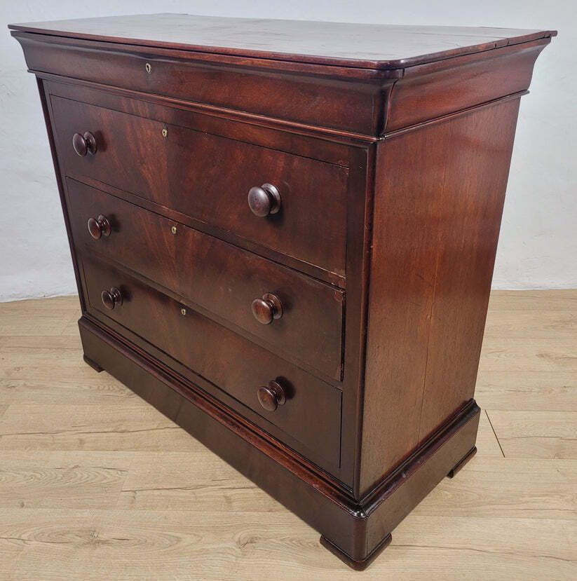 Victorian Chest Of Drawers 4 Drawers 1890 Mahogany English photo Furniture