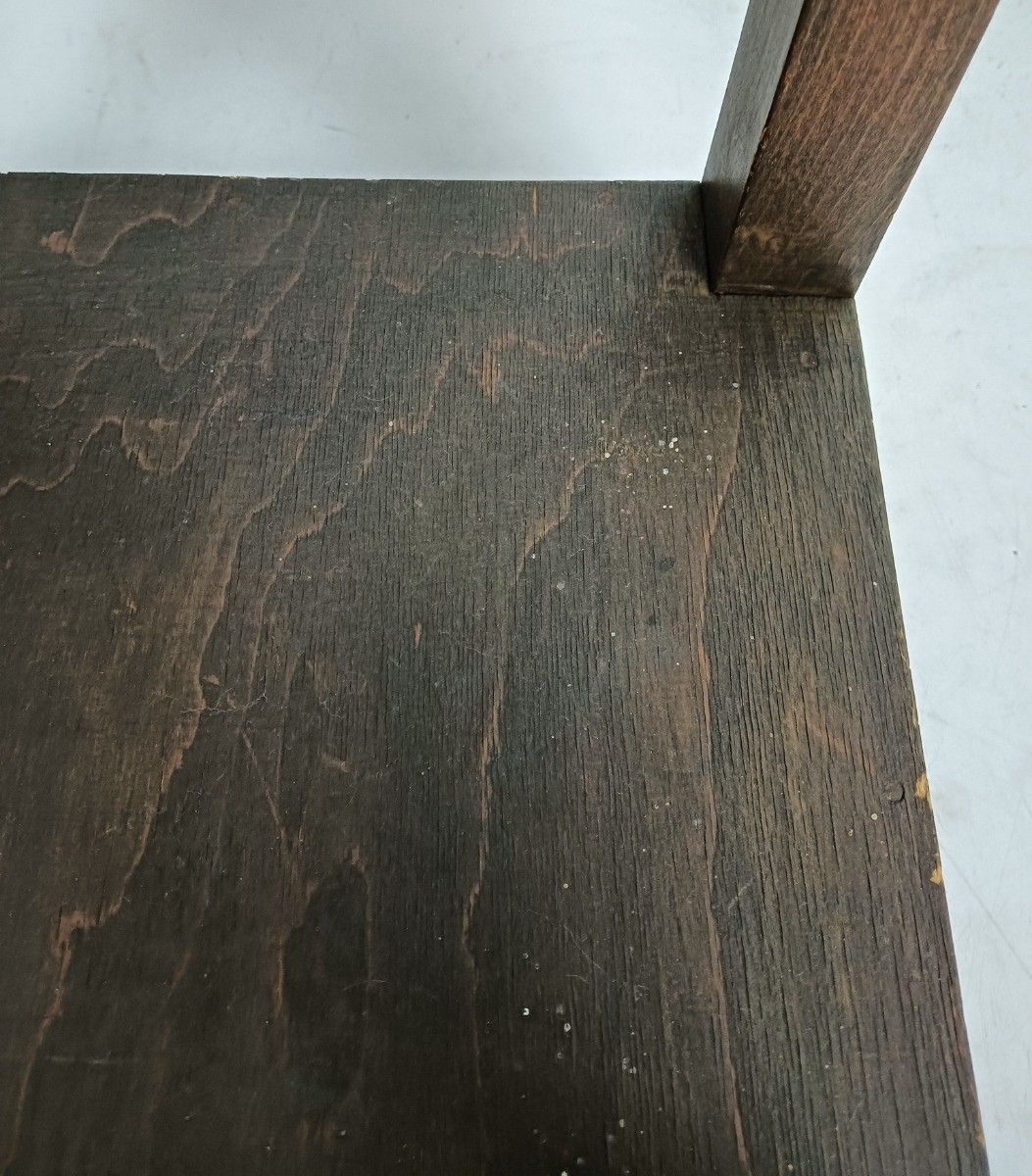 Vintage Carved Wooden Pedestal Plant Stand Two Tier Side Table Bonsai Table photo vinterior