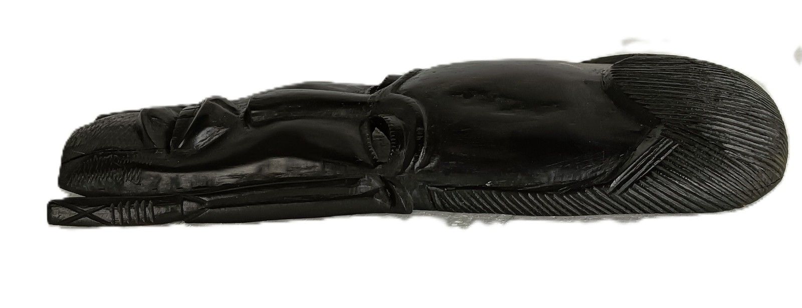 Vintage African Mask  Hand Made Carved Dark Wood Authentic Tribal African Art photo furniture