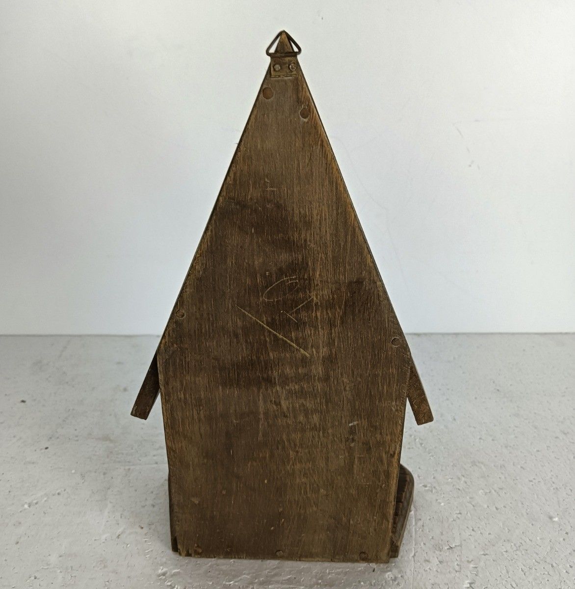 Chapel Niche For Statue,  Vintage Wood Carved Wood Standing Hanging  Small photo vinterior