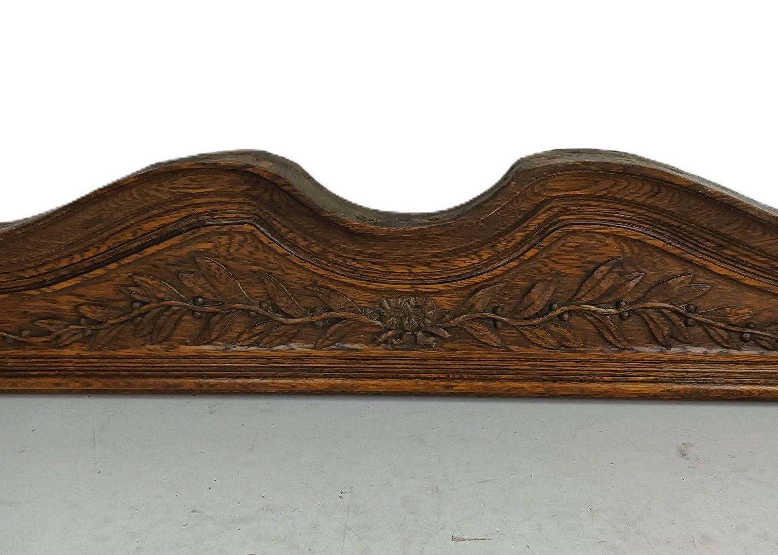 Xl Antique Carved Wood Pediment Over Door Top Cabinet Ornate  Reclaimed Archit photo buy