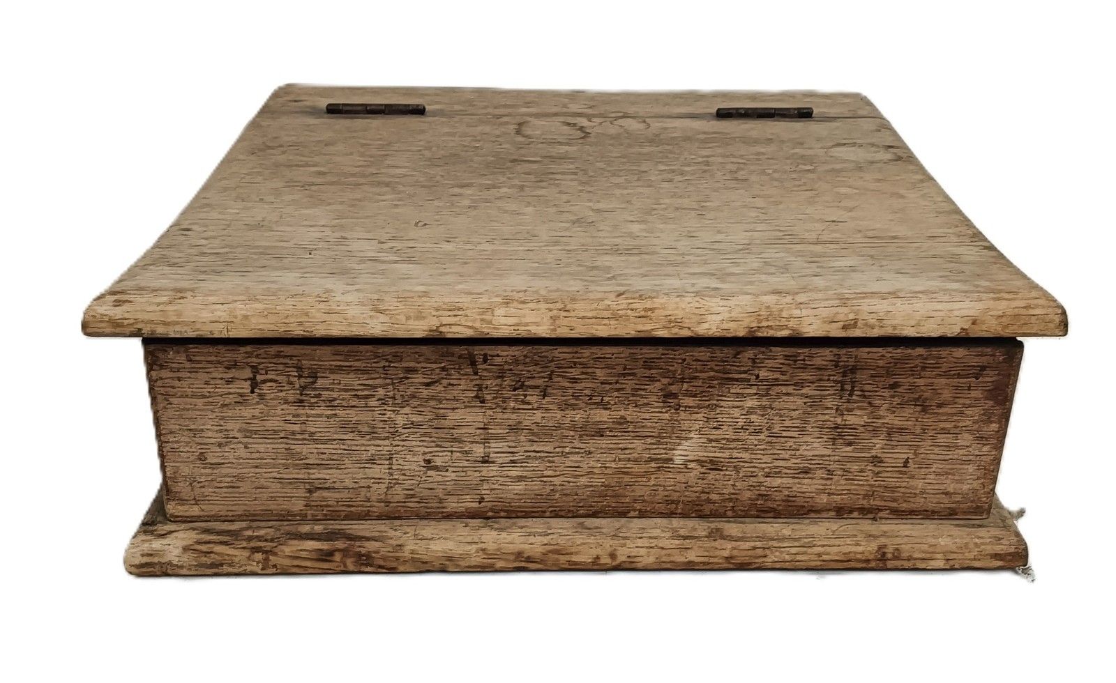 Small Antique  Wood Table Desk Document Box Writing Slope Clercks Desk photo buy