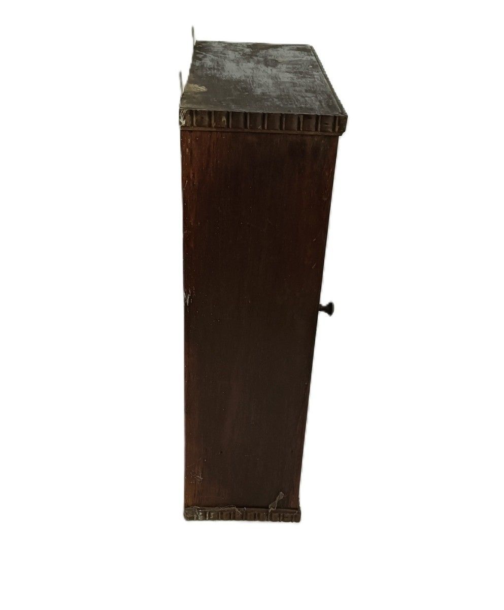 photo for sale Antique Wall Hanging Medicine Shaving Cabinet Wood Beveled Glass Ornate