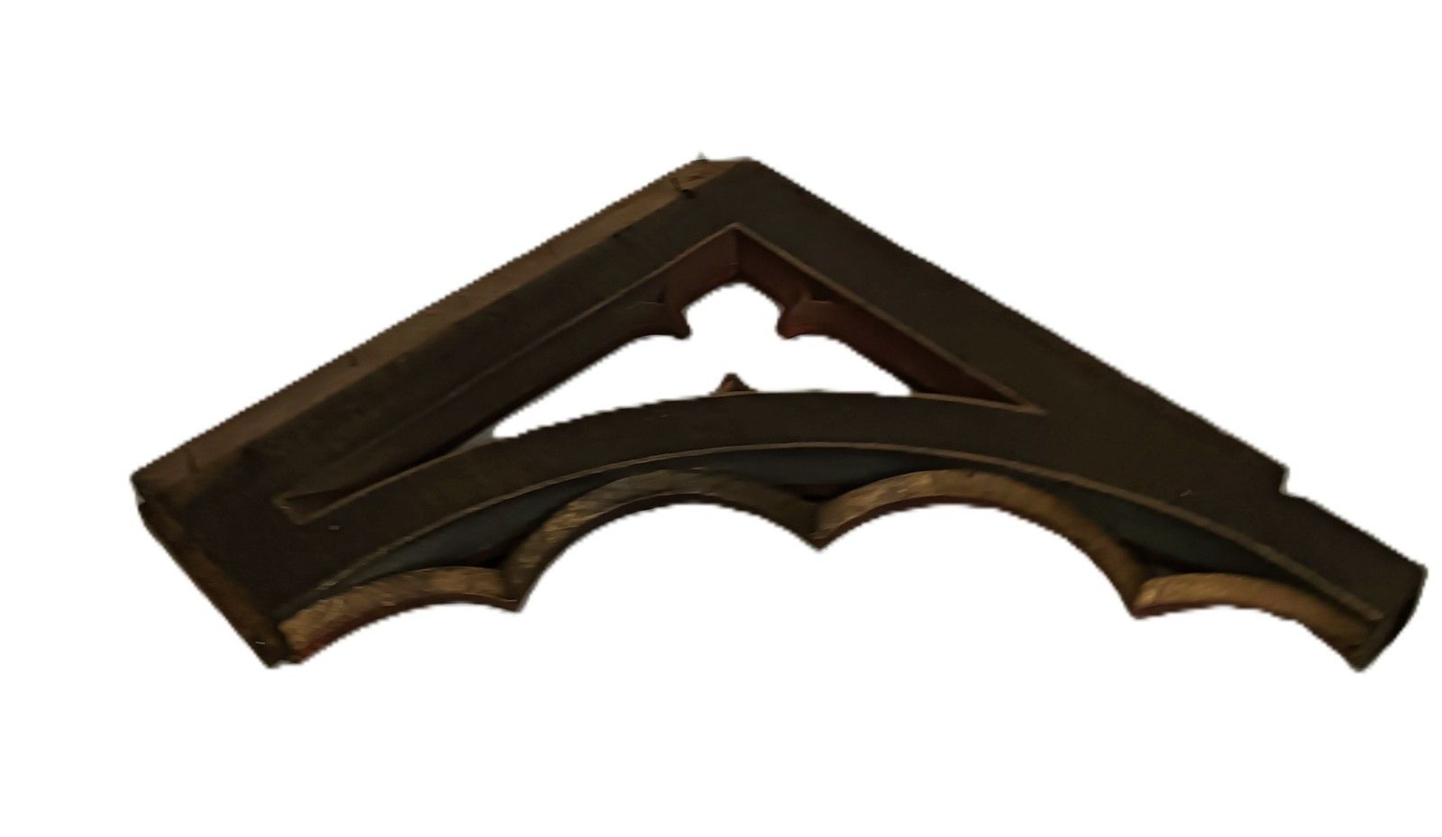 Home Decor Pair Gothic Carved Wood Antique Boards Panels Trims  Pediments Reclaimed Archite photo