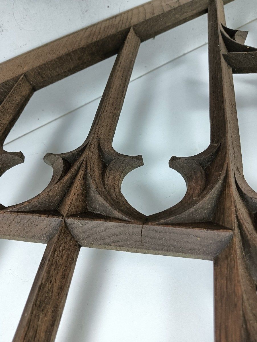 photo vinterior Neo Gothic Church Panel Pediment Antique 19th Century Wow Reclaimed Architectura