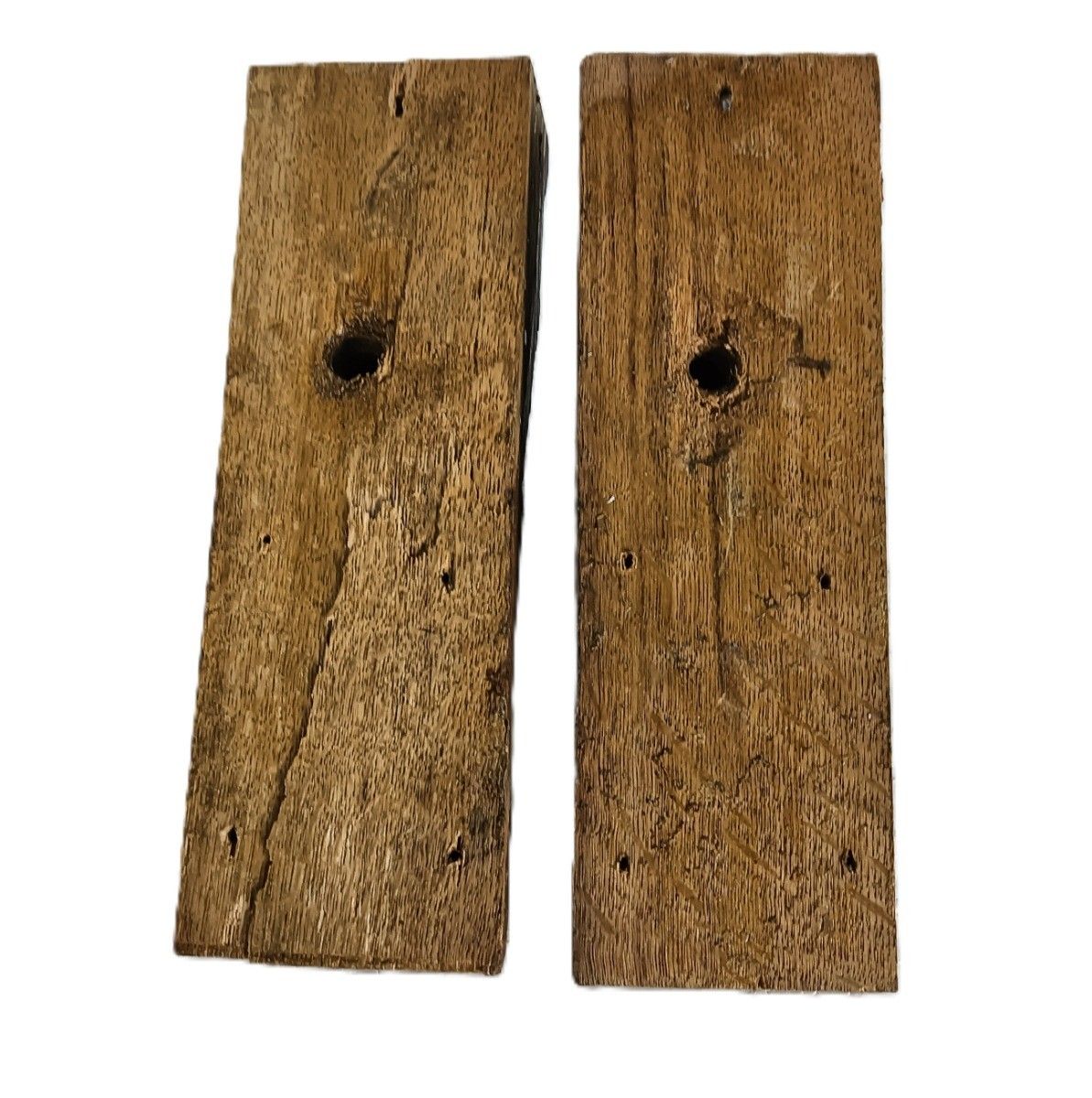 photo furniture Antique Pair Corbels Hand Carved Wood Architectural Reclaimed Lion Heads Trims R