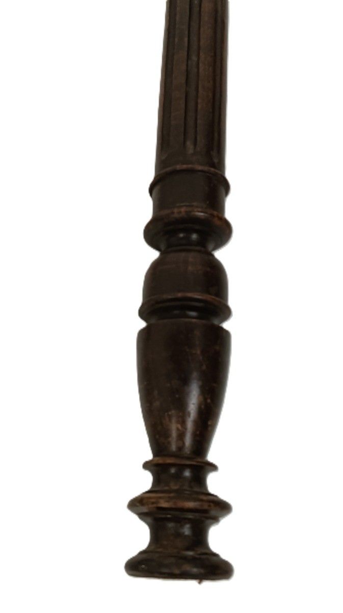 Set Of 2 Large Reclaimed Carved Wood Large Spindles Balusters Trim Posts Pillar photo for sale
