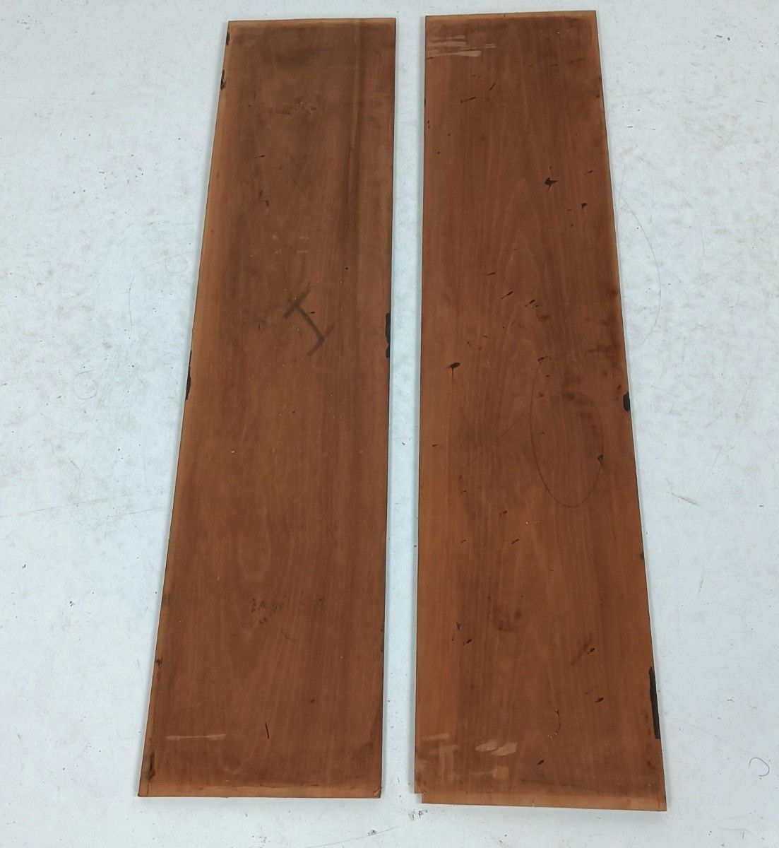 Pair Antique Ornate Carved Wooden Planks Pediment Trims Reclaimed Architectural photo Home Decor