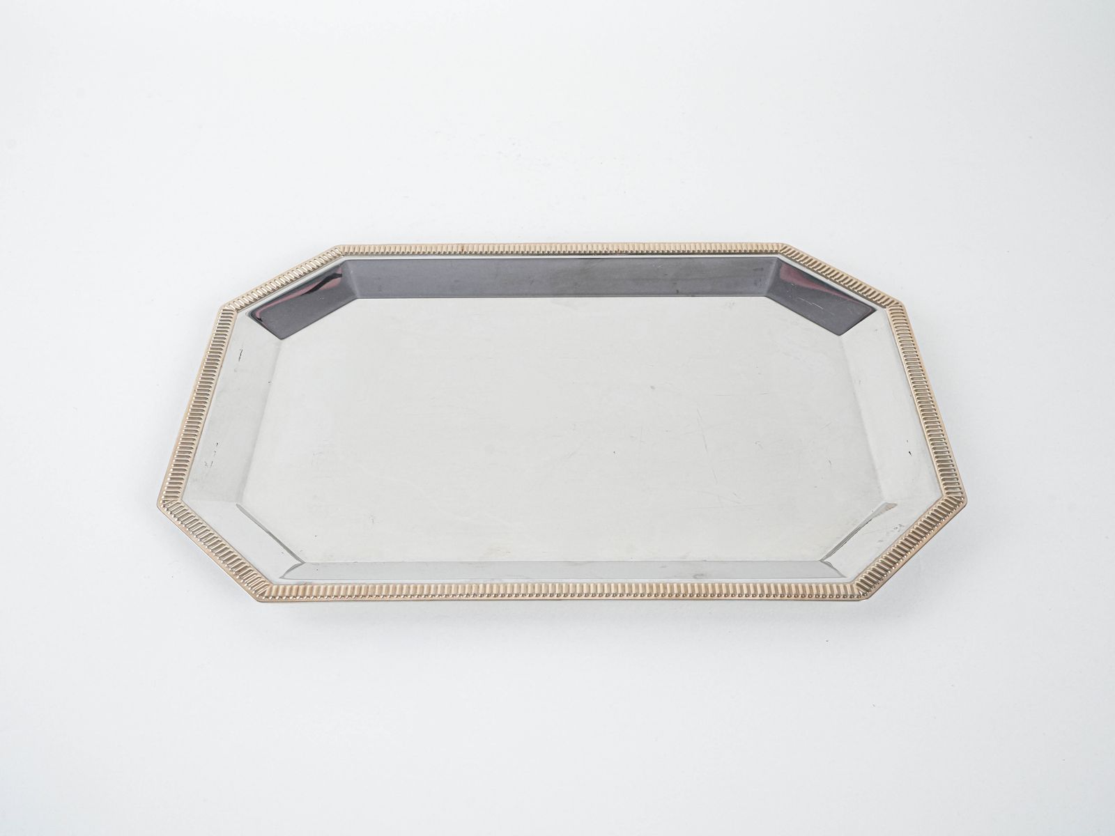 Stainless Steel Tray, Italian Design, 1970s, Made In Italy photo for sale